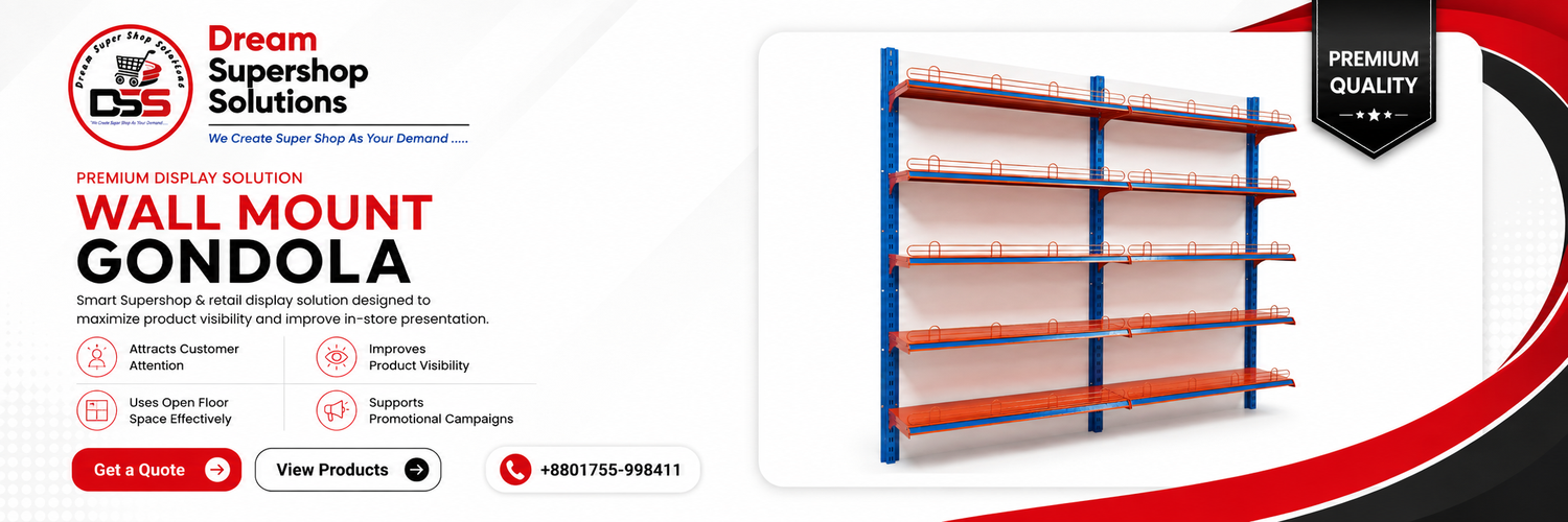 Wall Mount Gondola Rack